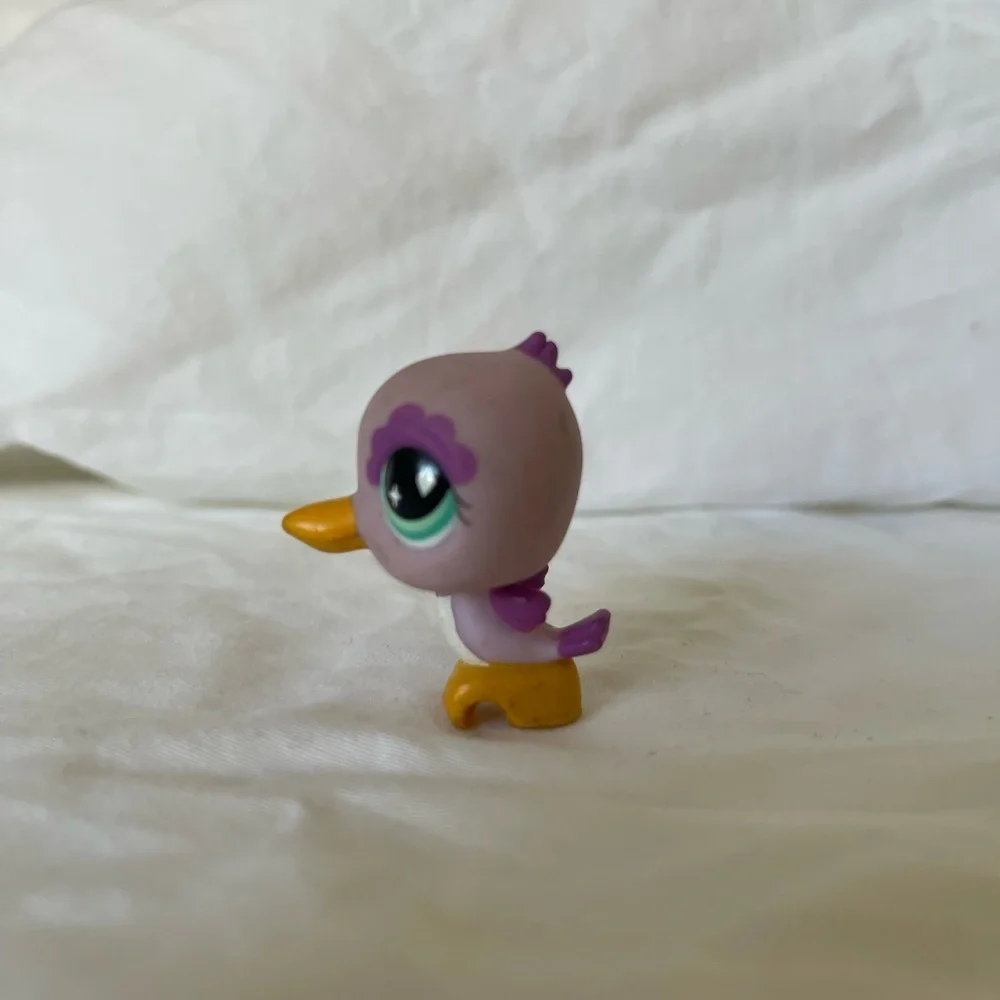 Littlest Pet Shop Authentic # 505 Pink Purple White Hummingbird Teal Eyes